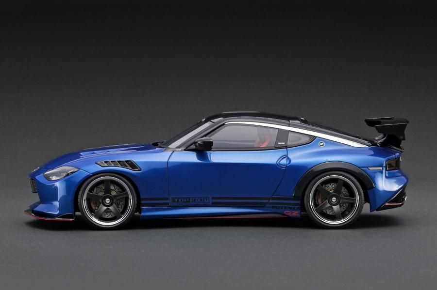 IG3386 1/18 TOP SECRET Fairlady Z (RZ34) Blue Metallic - ig-model