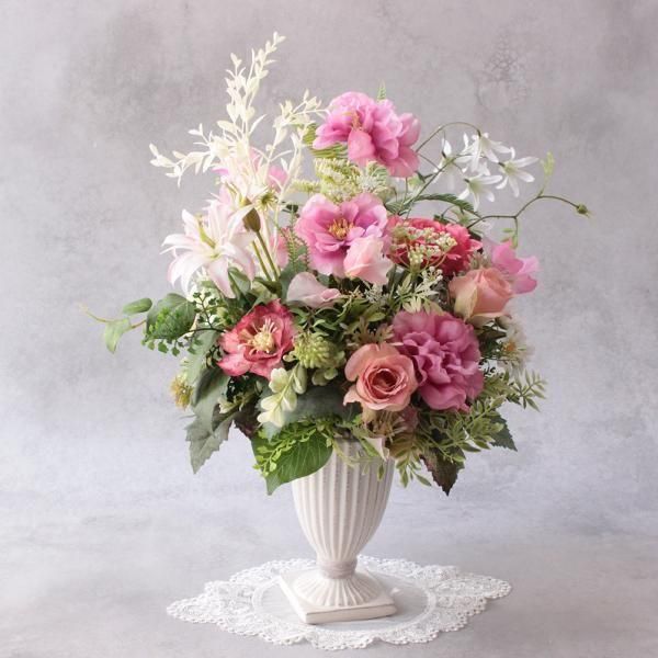 アレンジL・リッチピンク-アーティフィシャルフラワー - 造花・加工花