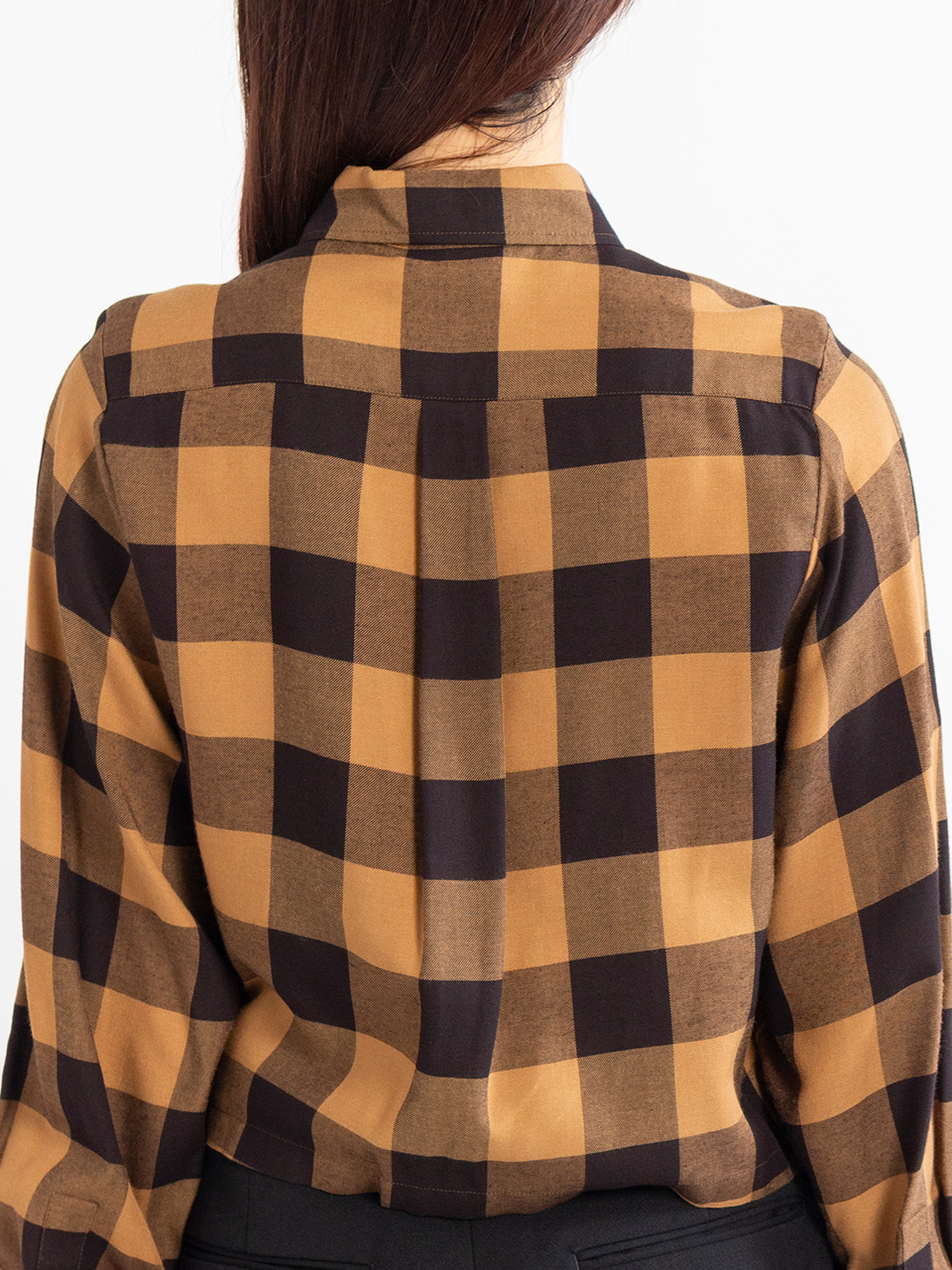 RAYON PLAID SHIRT-レーヨンプレイドシャツ-HYKE（ハイク）通販| st