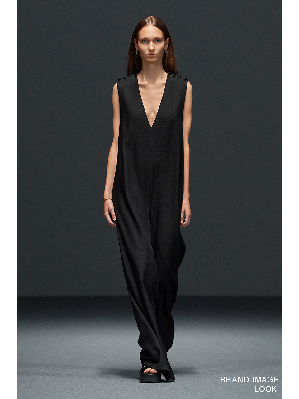 SAILOR V-NECK JUMPSUIT-セーラーブイネックジャンプスーツ-HYKE