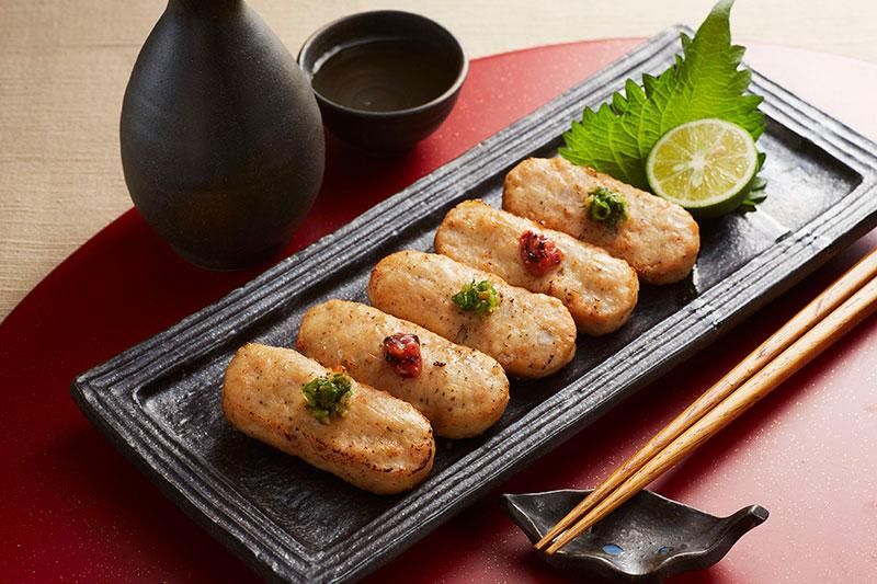 みつせ鶏梅じそ焼きつくね(レンコン入り) 210g｜冷凍