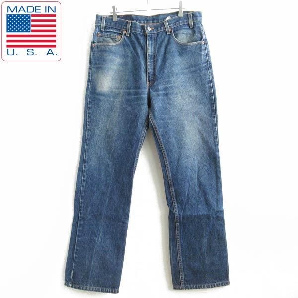 良品 00's USA製 リーバイス517 ブランクタブ ヒゲ落ち ブーツカット