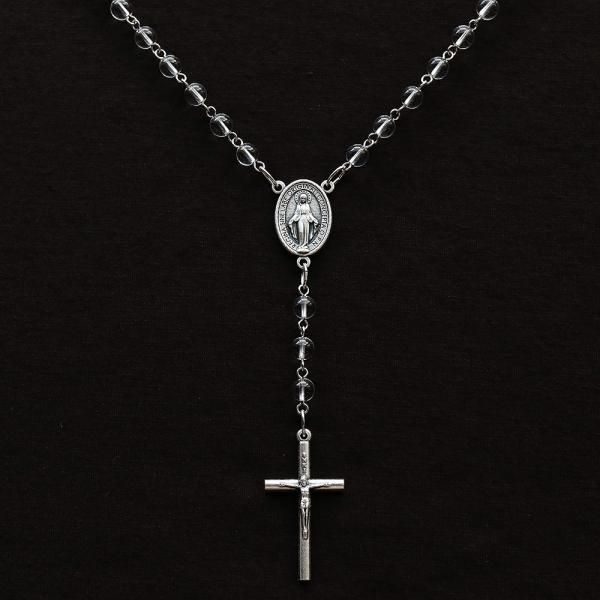 水晶 聖母マリアのロザリオネックレス - ロザリオ専門店 ロザリーマリア