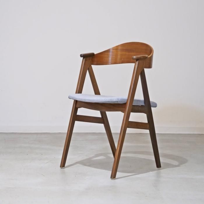 UD13134｜ハーフアーム・ダイニングチェア（チーク）北欧ビンテージ