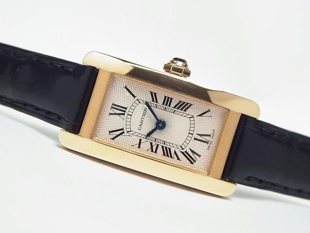 カルティエ タンク アメリカン SM 18KPG 手巻 W2606436 - 腕時計専門店