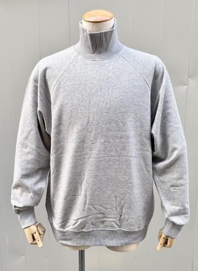 soglia（ソリア） NERDS High Neck Sweat ハイネックスウェット GRY