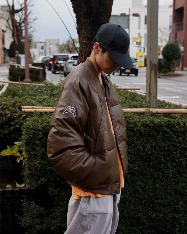 TIGHTBOOTH / TBKB LEATHER MA-1 DOWN JKT