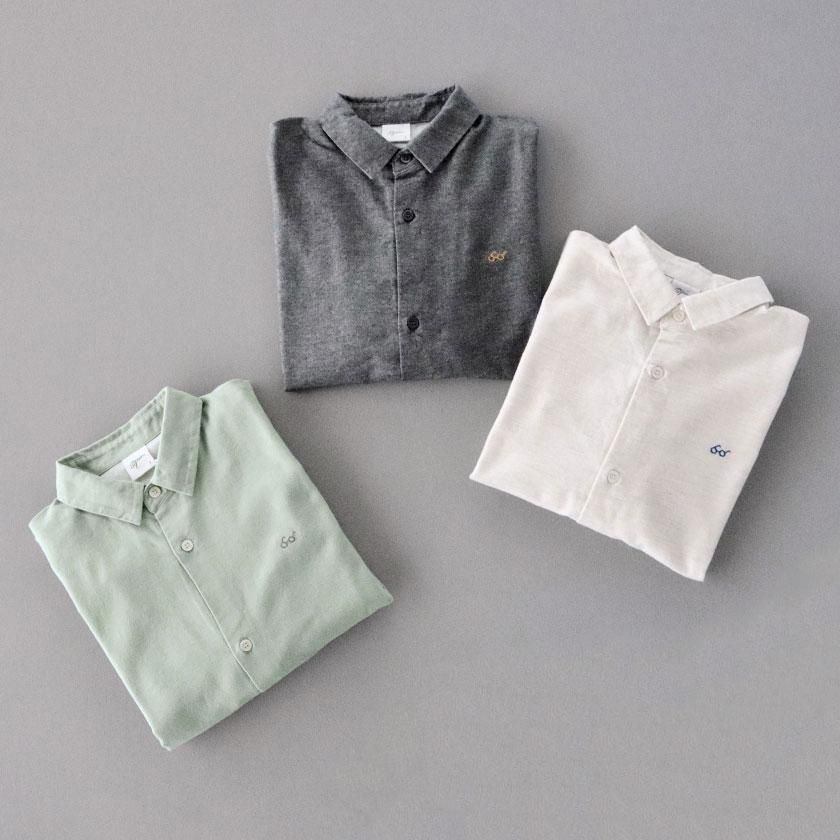 grin コットンネル メガネ刺繍シャツ の通販。- AIDA ONLINE STORE