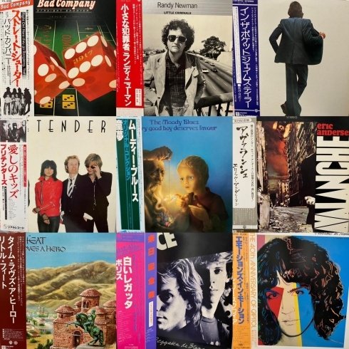 新入荷・中古レコード】日本盤帯付き洋楽ロックのLPを50枚買い取りまし
