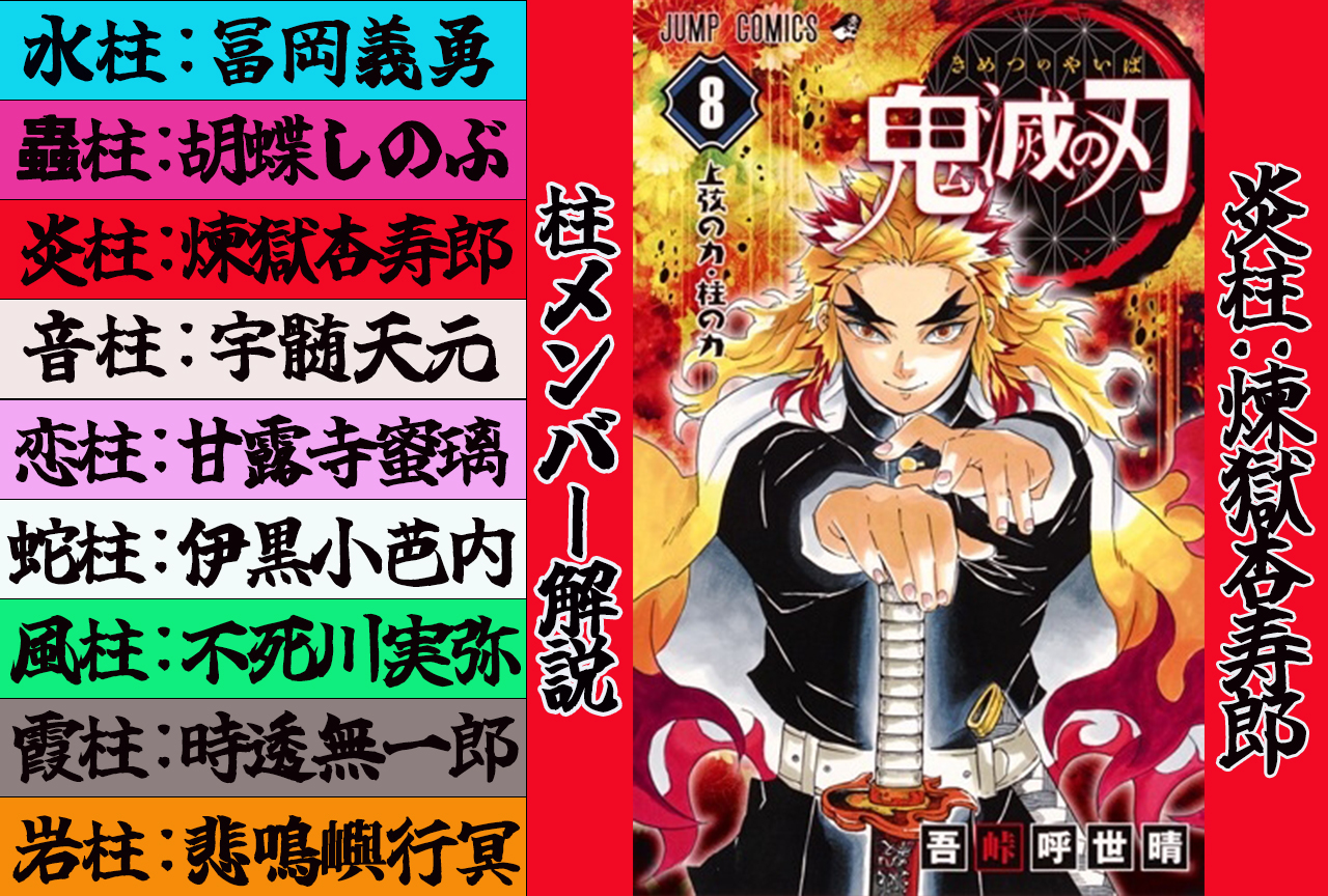 鬼滅の刃』炎柱・煉獄杏寿郎（れんごくきょうじゅろう）解説＆情報