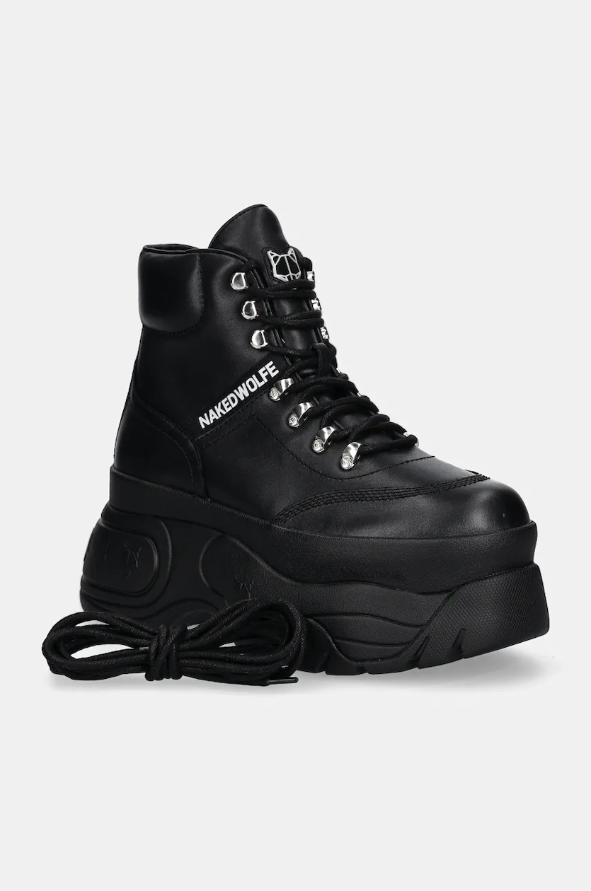 Naked Wolfe leather shoes Spike women's black color Spike Black at