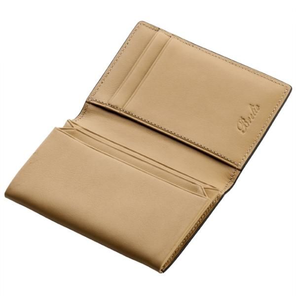 ブレイリオ/Brelio コードバン 風琴マチ 名刺入れ No.158-10 ブラック