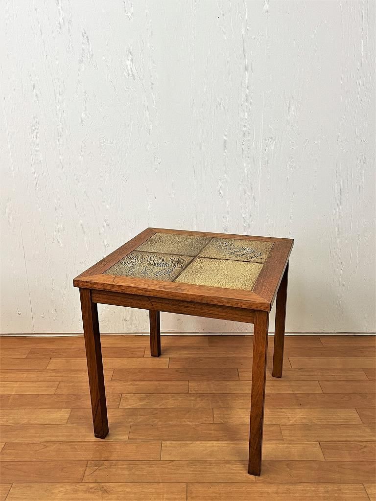 1960's ヴィンテージ Denmark製 タイルトップ サイドテーブル