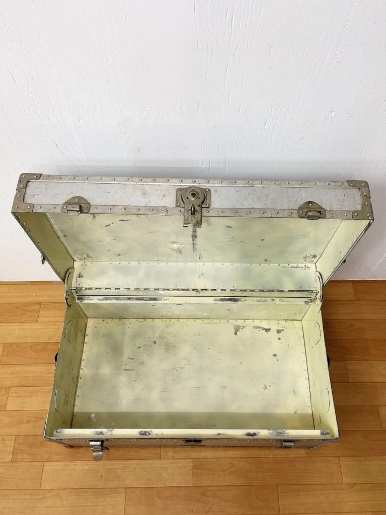 1940-50's AIKOKU Tokyo社製 ヴィンテージ アルミニウム トランク