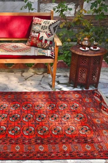 オールド絨毯/トルクメン・エルサリ/クズルアヤック/トライバルラグ約