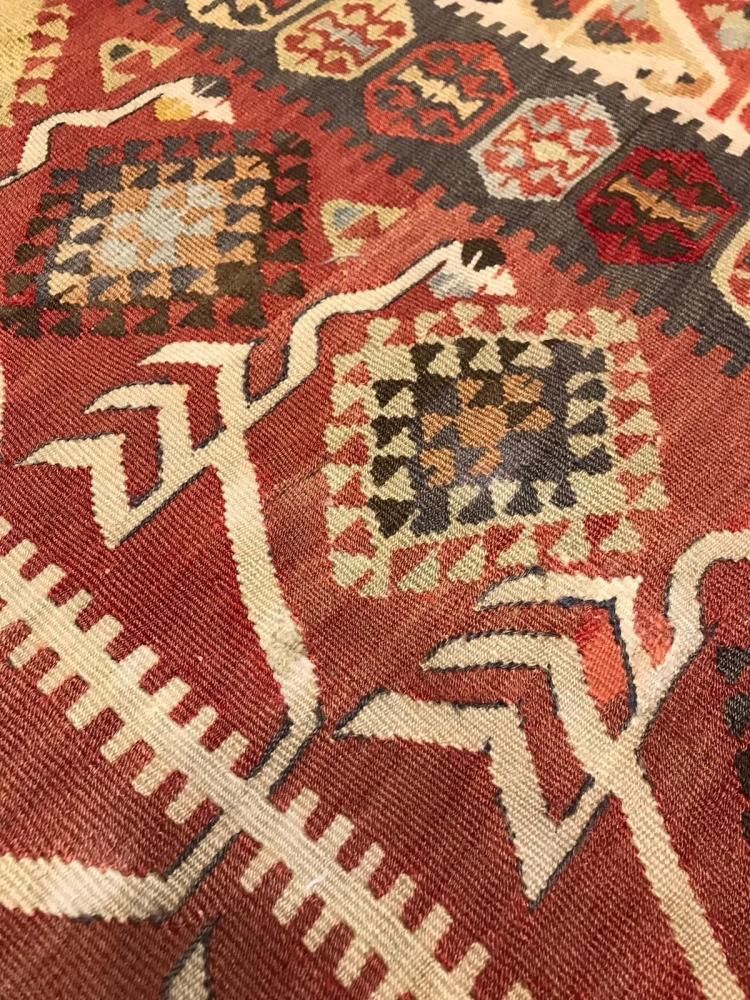 セミアンティークキリム/カイセリ/約154×108cm - 手織り絨毯＆キリム