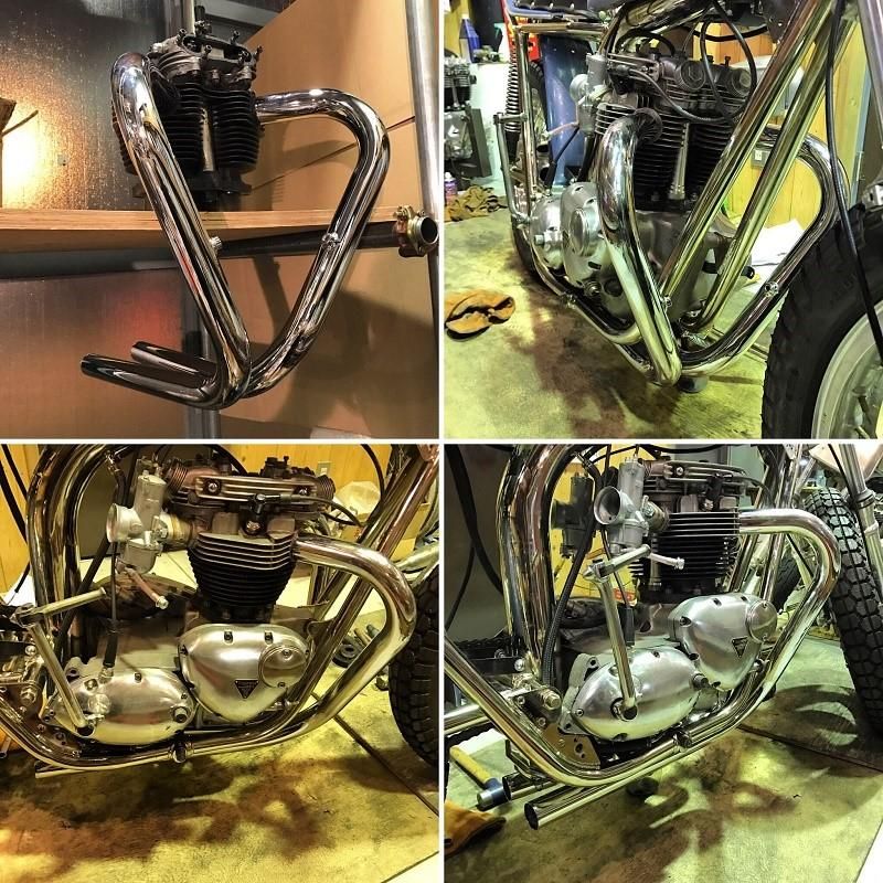 TT Pipe for Unit650 | エキゾーストパイプ - トライアンフ 旧車 修理