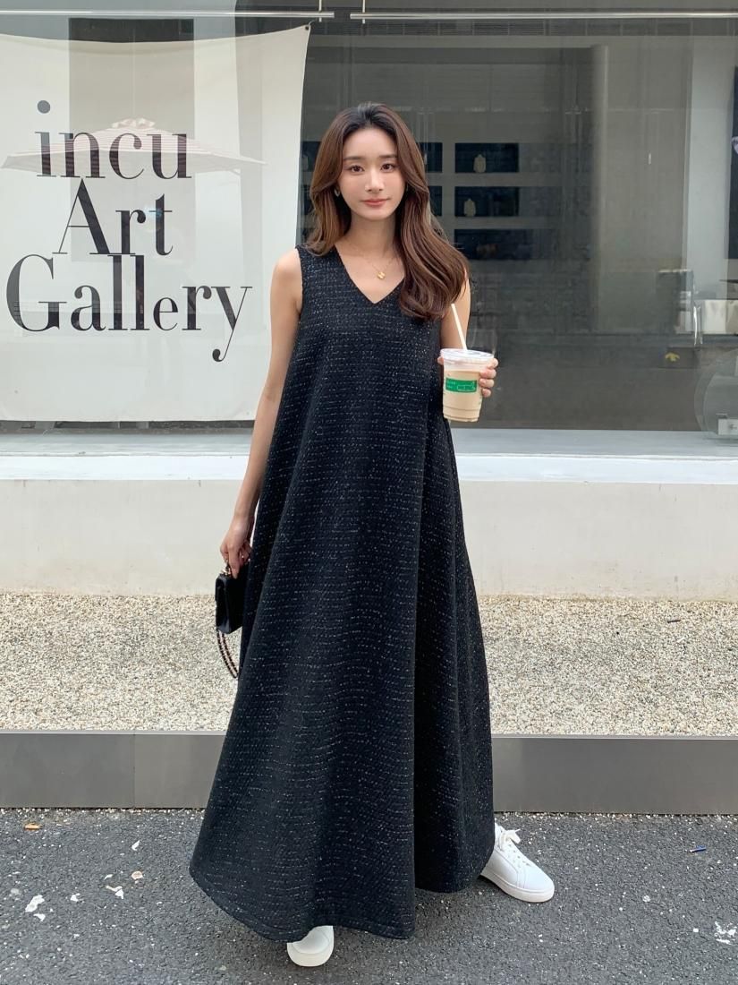 CHRISTELLE LAME TWEED DRESS - BIRTHDAY BASH