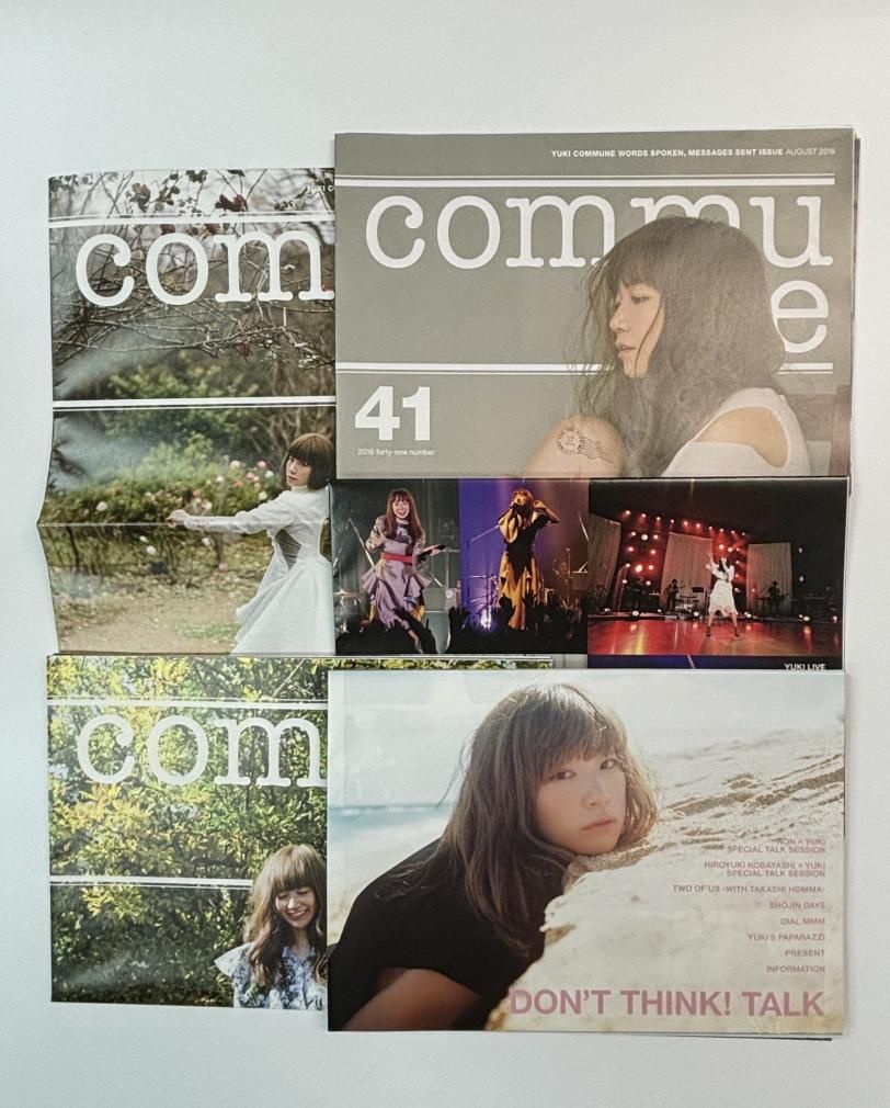 YUKI ファンクラブ会報 commune 創刊号から48号、48冊セット - ロック
