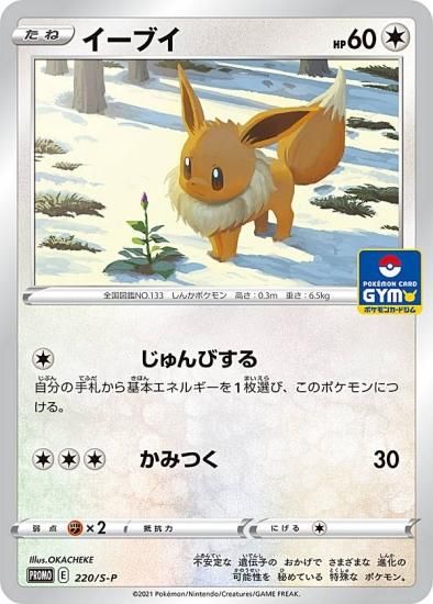 プレイ用】ポケモンカードゲーム 220/S-P イーブイ 無 (PROMO プロモ
