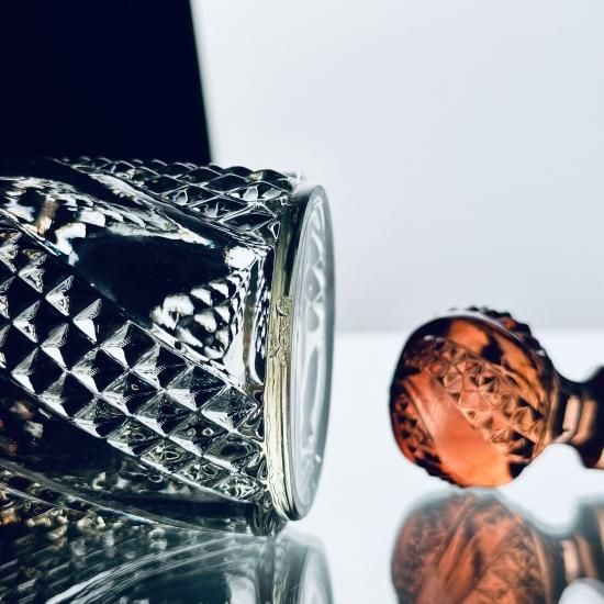 薔薇色のオールドバカラ セルポンティーヌの香水瓶 #大24【1916年