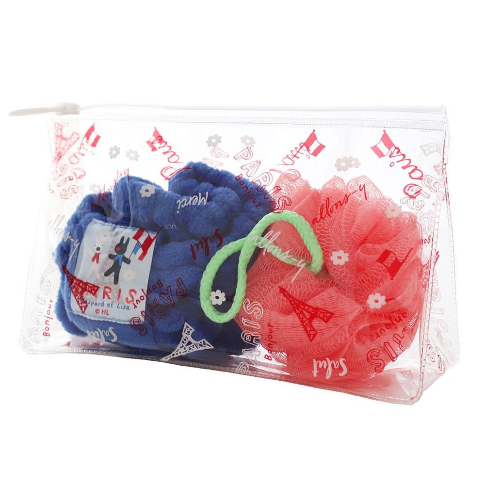 ヘアバンド&洗顔ネットポーチセット （ブルー） LIG1009FW-000505-0002