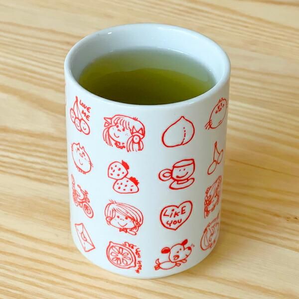 予約品】《11月発売予定！入荷次第順次発送！》水森亜土 湯呑み(レッド