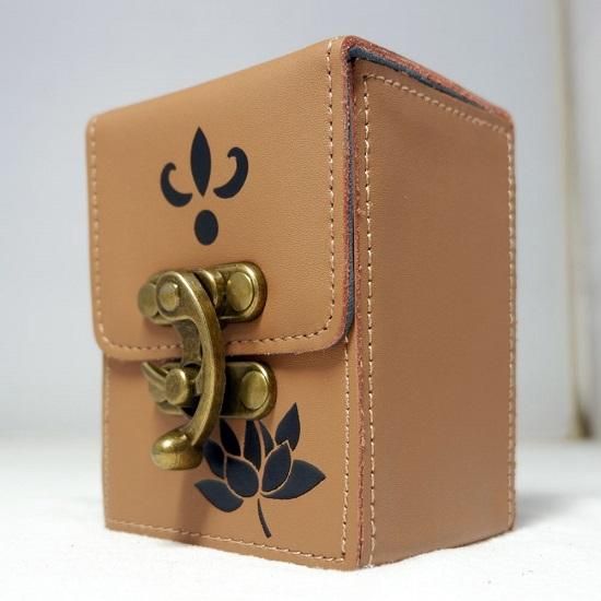 本革】デッキケース・蓮・ライトブラウン