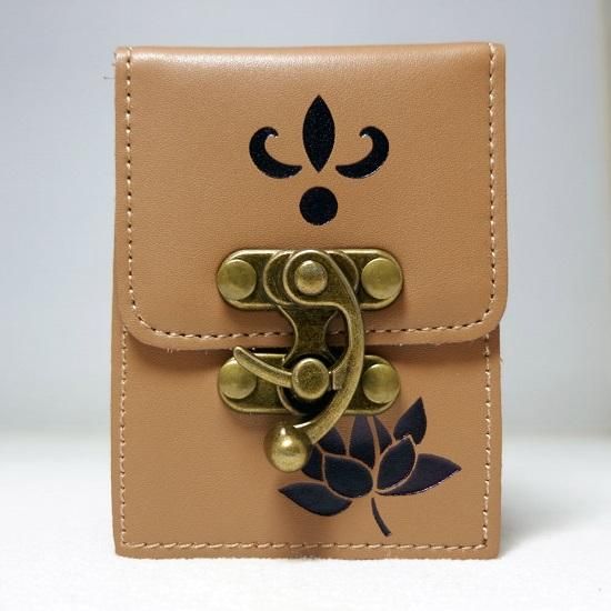 本革】デッキケース・蓮・ライトブラウン