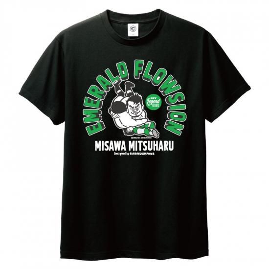 三沢光晴 ローリングエルボー コットンTシャツ ブラック