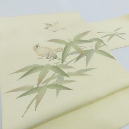 一点物・新品】お仕立て上がり 墨書き塩瀬九寸名古屋帯 『青龍