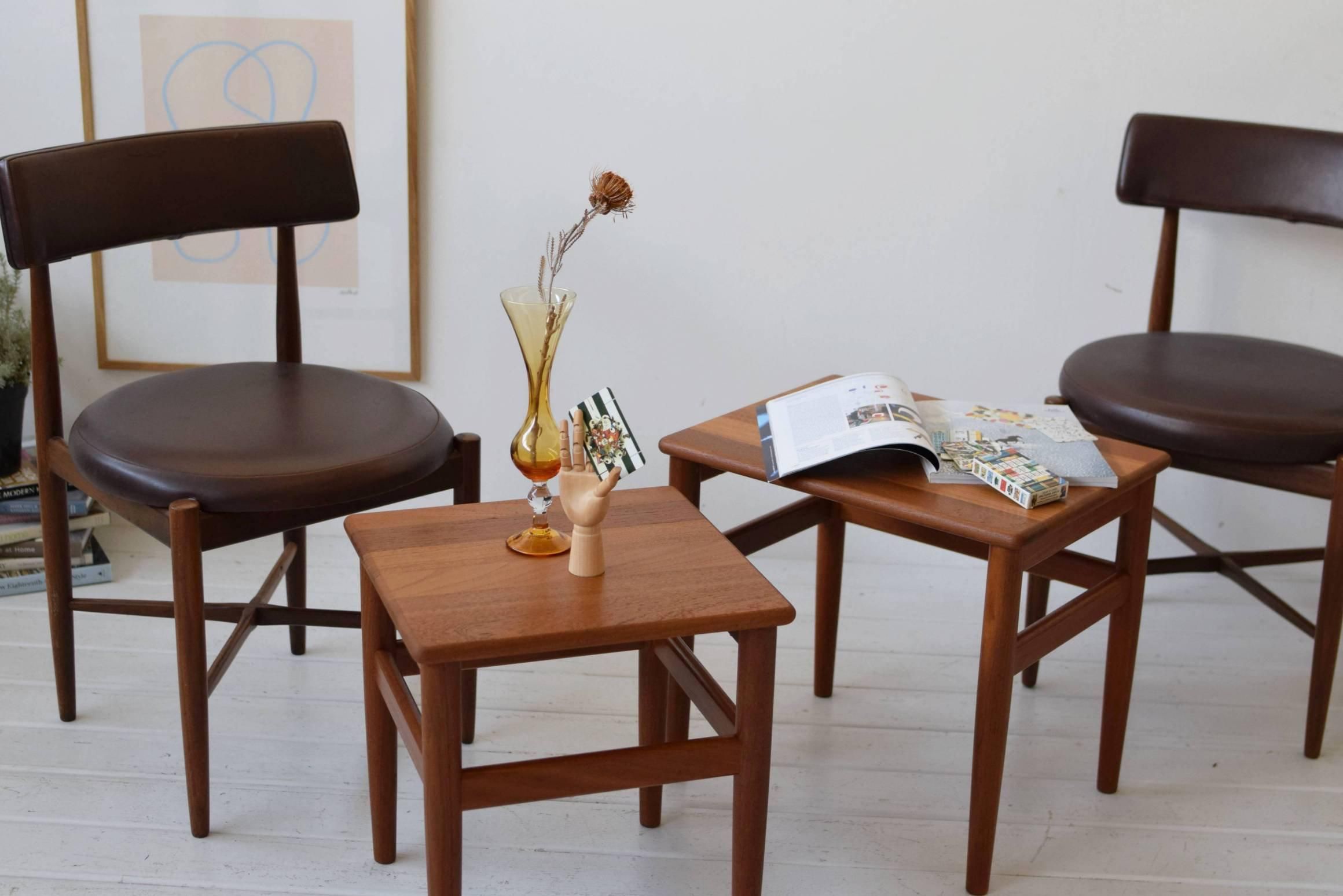 Salin Nyborg ネストテーブル デンマーク チーク ミッドセンチュリー