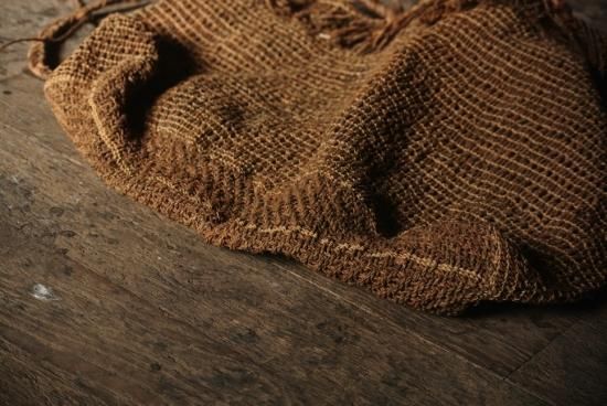 アイヌ民具 編袋 サラニプ