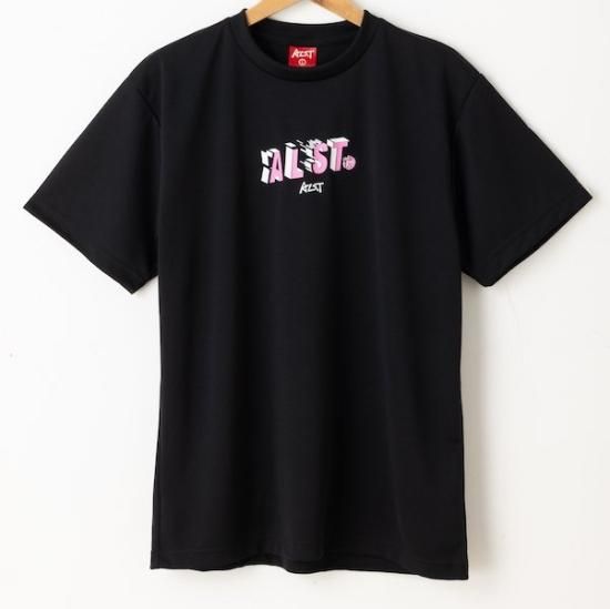 半袖ドライ Tシャツ COLLAPSE BY SPIKE【ブラック/ピンク】 - ALST