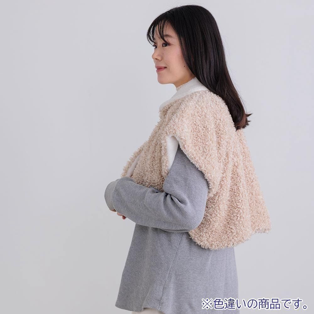 プードルボアポンチョ ブラック MZ - moz Sweden公式オンラインストア