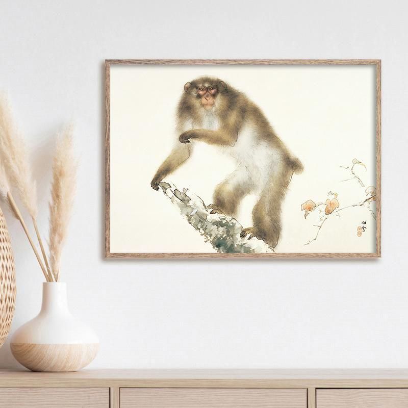 秋の桜と老猿 | 橋本関雪 - ROSSO GRAFICO