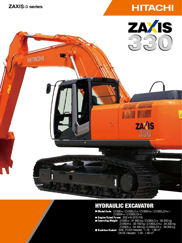 Hitachi Zx330 3 Series Hydraulic Excavator | PDF | Fuel Injection