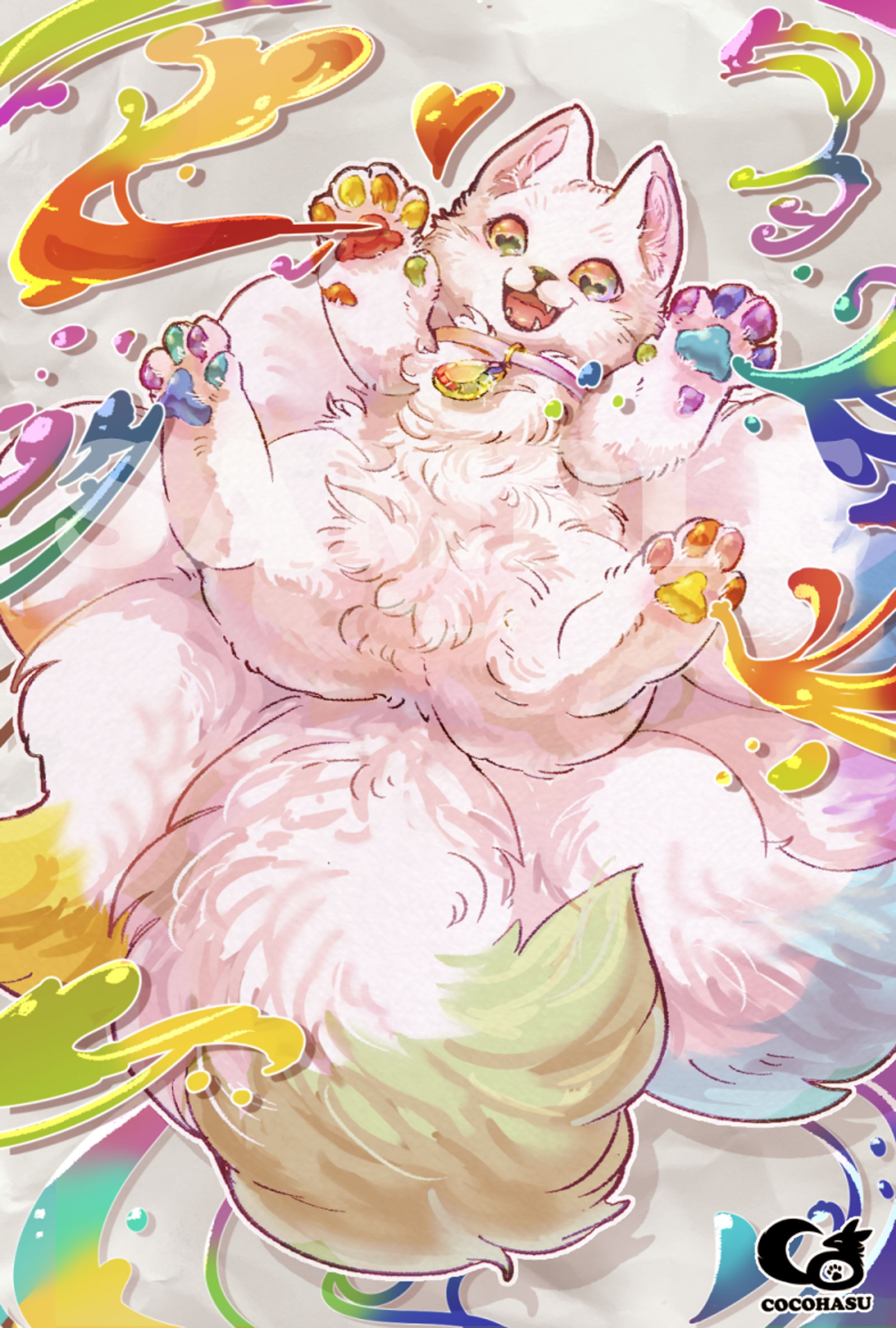 キツネのアートドール＆イラスト