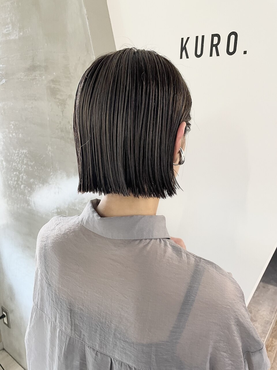切りっぱなしボブ＃ヘイリーボブ＃ミニボブ＃アンブレラカラー