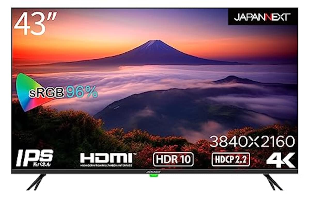 JAPANNEXT 43インチモニター JN-IPS4300UHDR JN-VT4300UHDR1500Square.jpg?