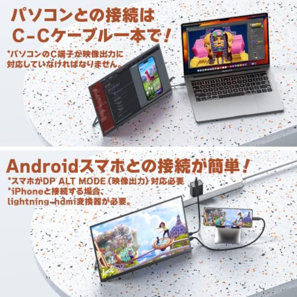 VisionOwlの【Amazon限定ブランド】VisionOwl モバイルモニター 14