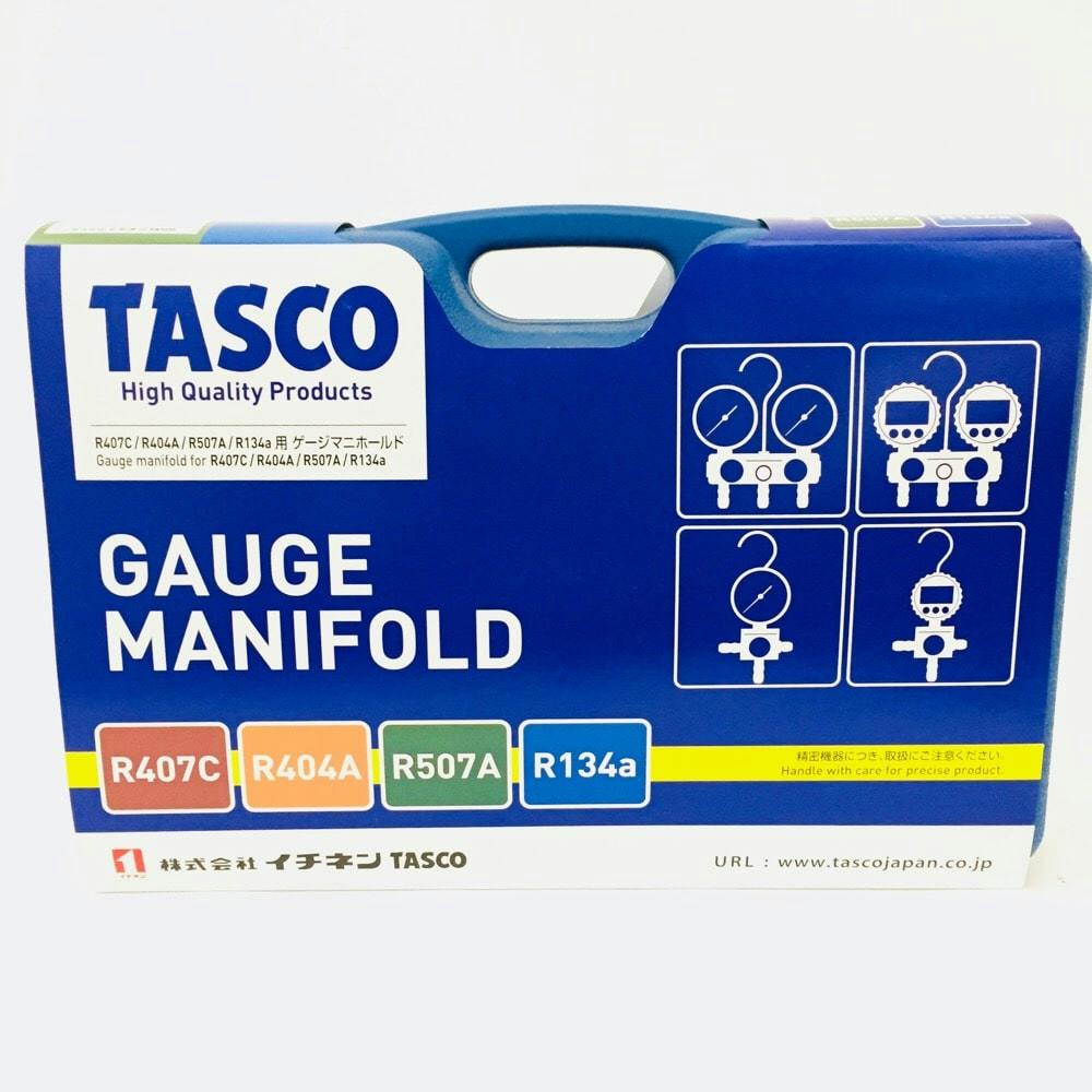 イチネンTASCO タスコ R134Aゲージマニホールド TA126-1 | 作業工具