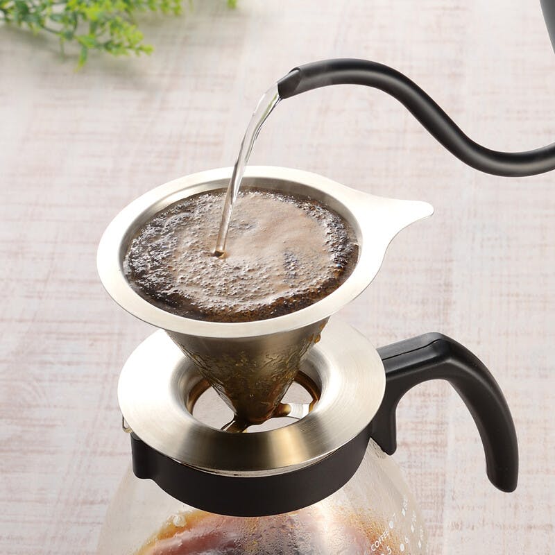 燕三 IH対応ドリップケトル1.0L ブラック EM-058 日本製 燕三条