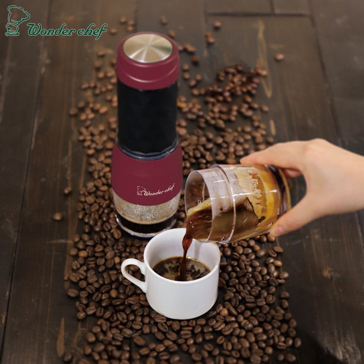 ワンダーシェフ ポータブルエスプレッソメーカー コーヒー粉専用