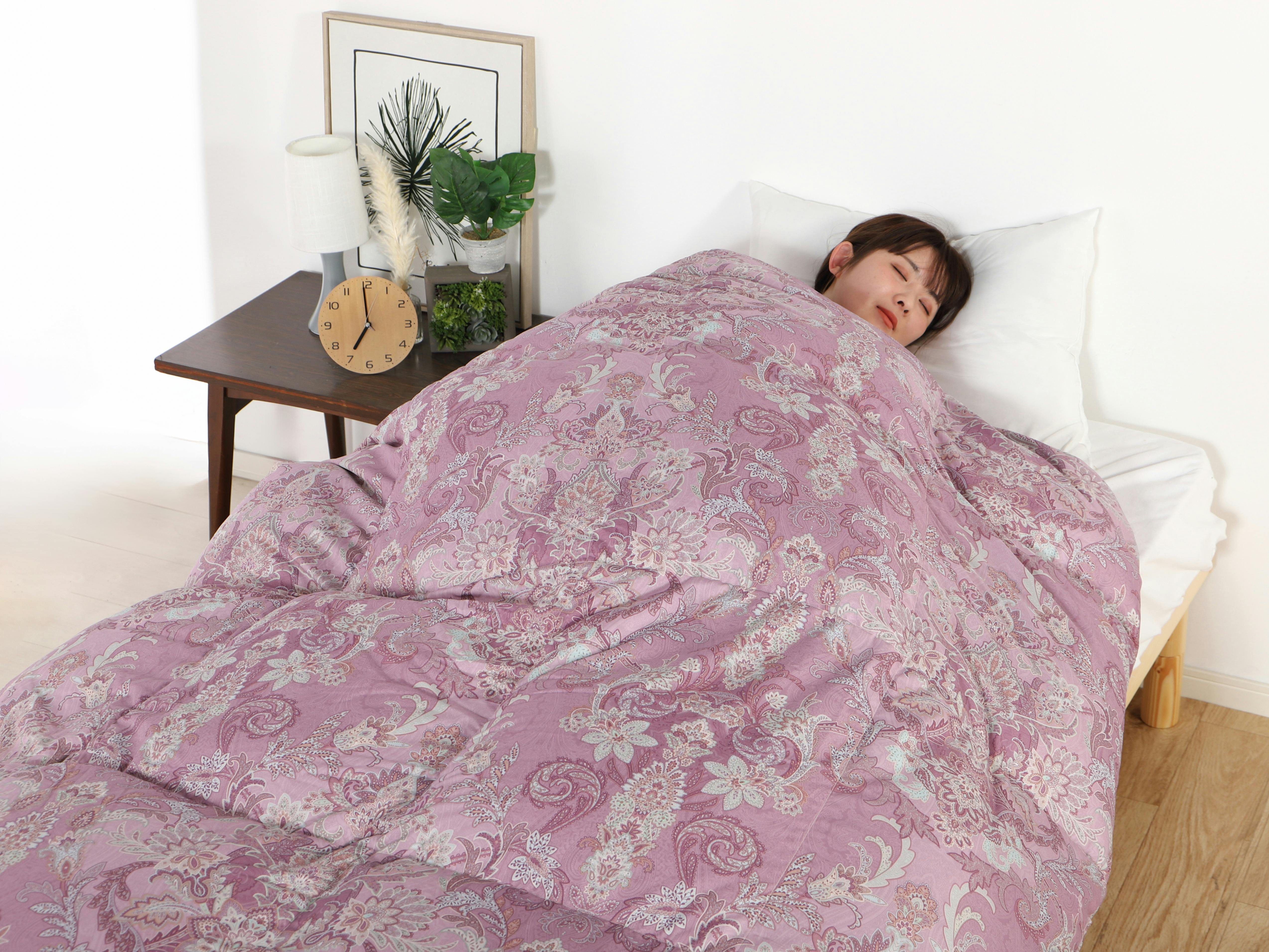 日本製 羽毛布団 丸八真綿 防ダニ加工 シングル ミライクルダウン使用