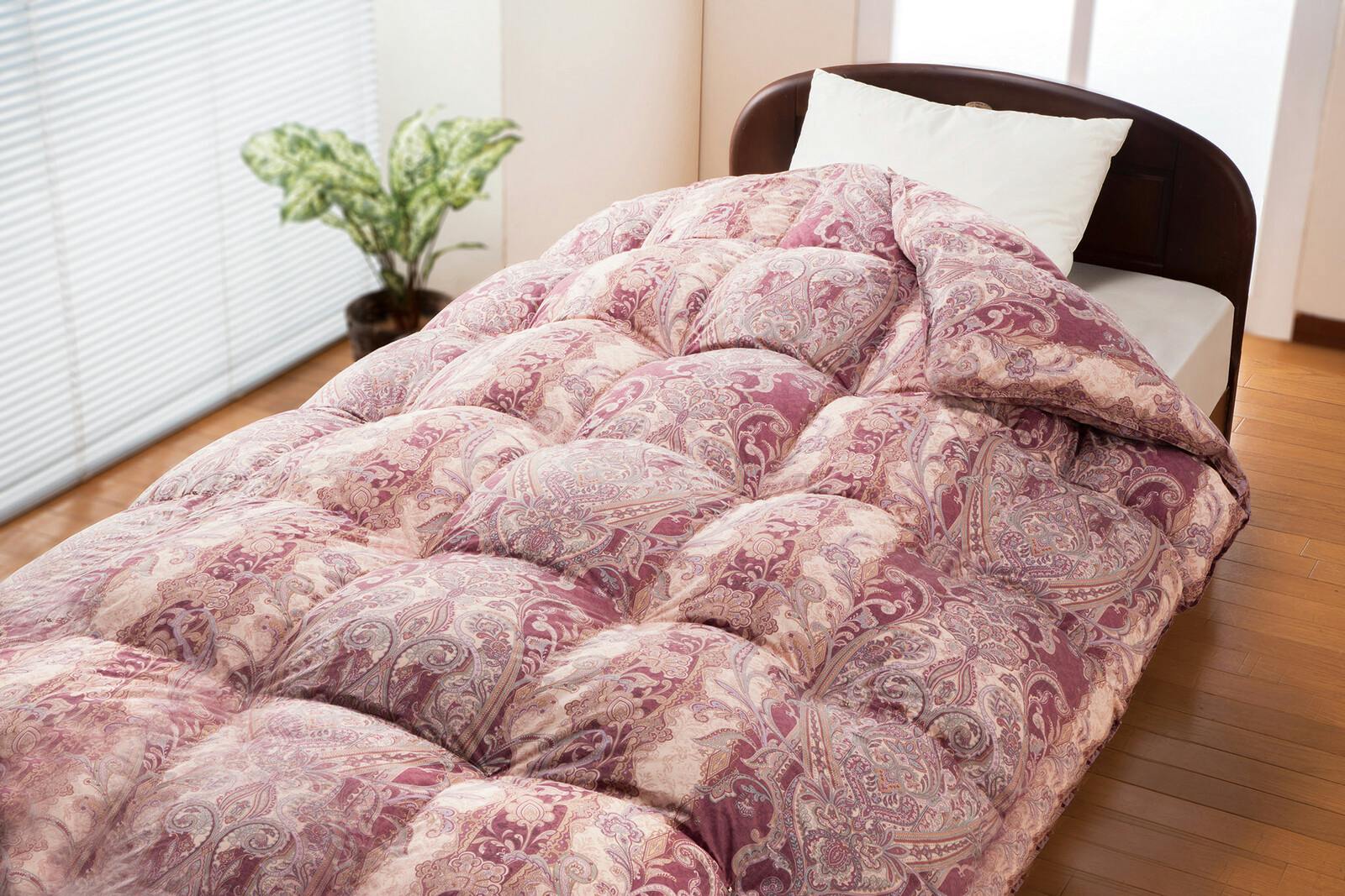 エクセルゴールドラベル付き 日本製 ホワイトダックダウン90％羽毛