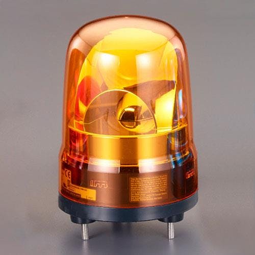 パトライト(PATLITE) LED回転灯(ブザー付/黄色) DC12～24V EA983FS