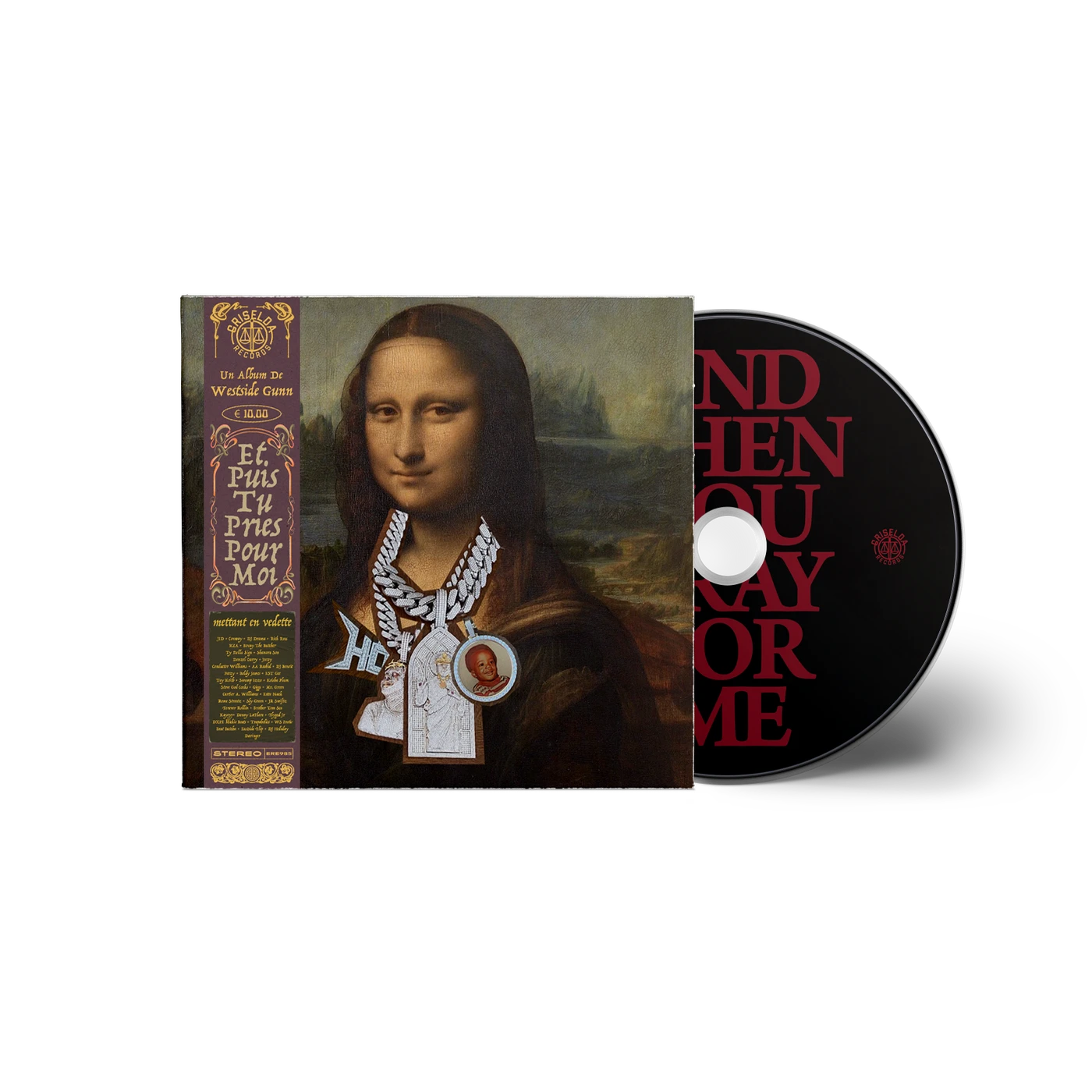 Westside Gunn - AND THEN YOU PRAY FOR ME CD - Mona Lisa Cover