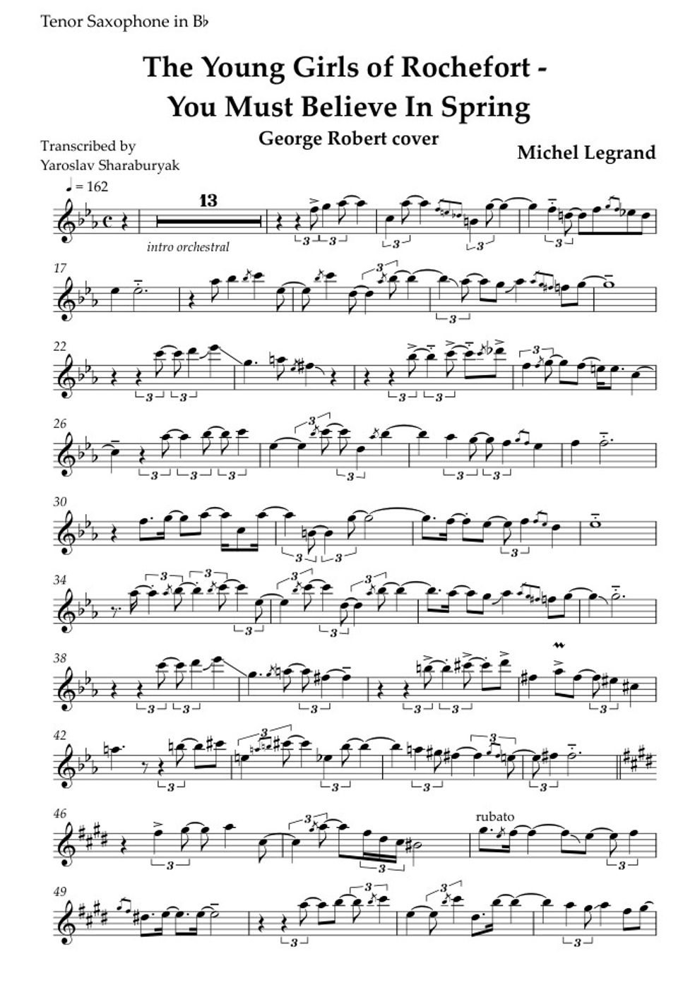 Michel Legrand - The Young Girls of Rochefort - You Must Believe