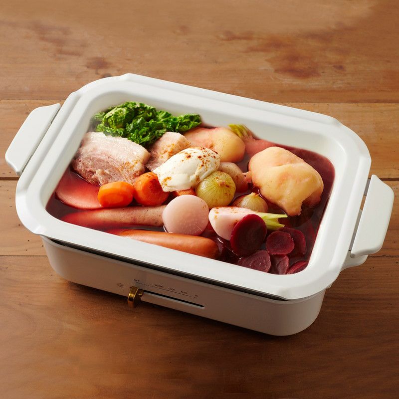 BRUNO］コンパクトホットプレート用セラミックコート鍋／ブルーノ